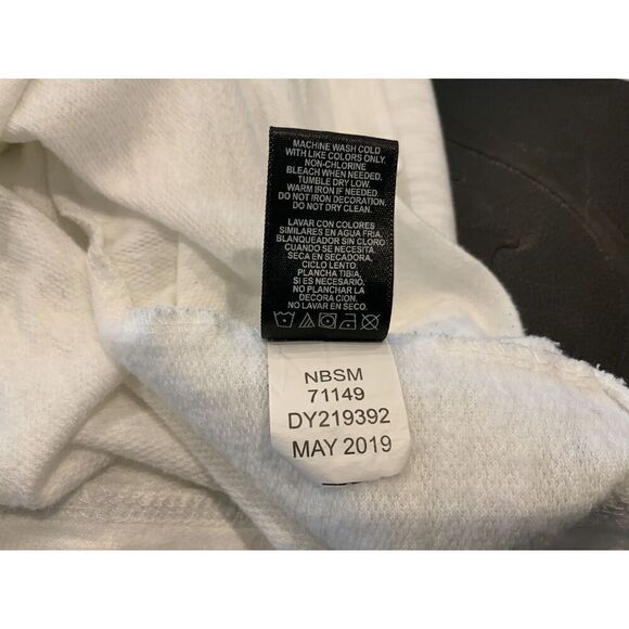 DVISION White Long-sleeve Cotton Polyester Hoodie Sweatshirt Size Large - Picture 12 of 14